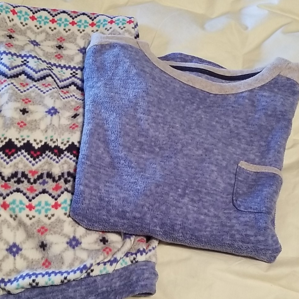 Cuddl Duds Fleece Pajamas Size Small